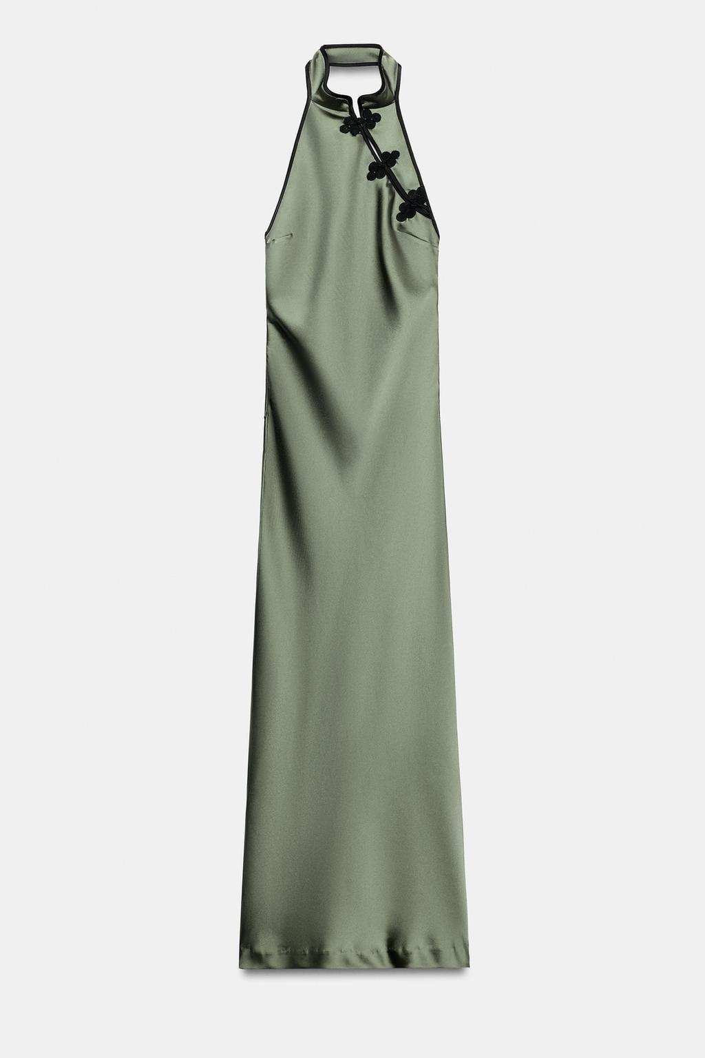 JACQUARD MIDI DRESS WITH FROG FASTENING view 4
