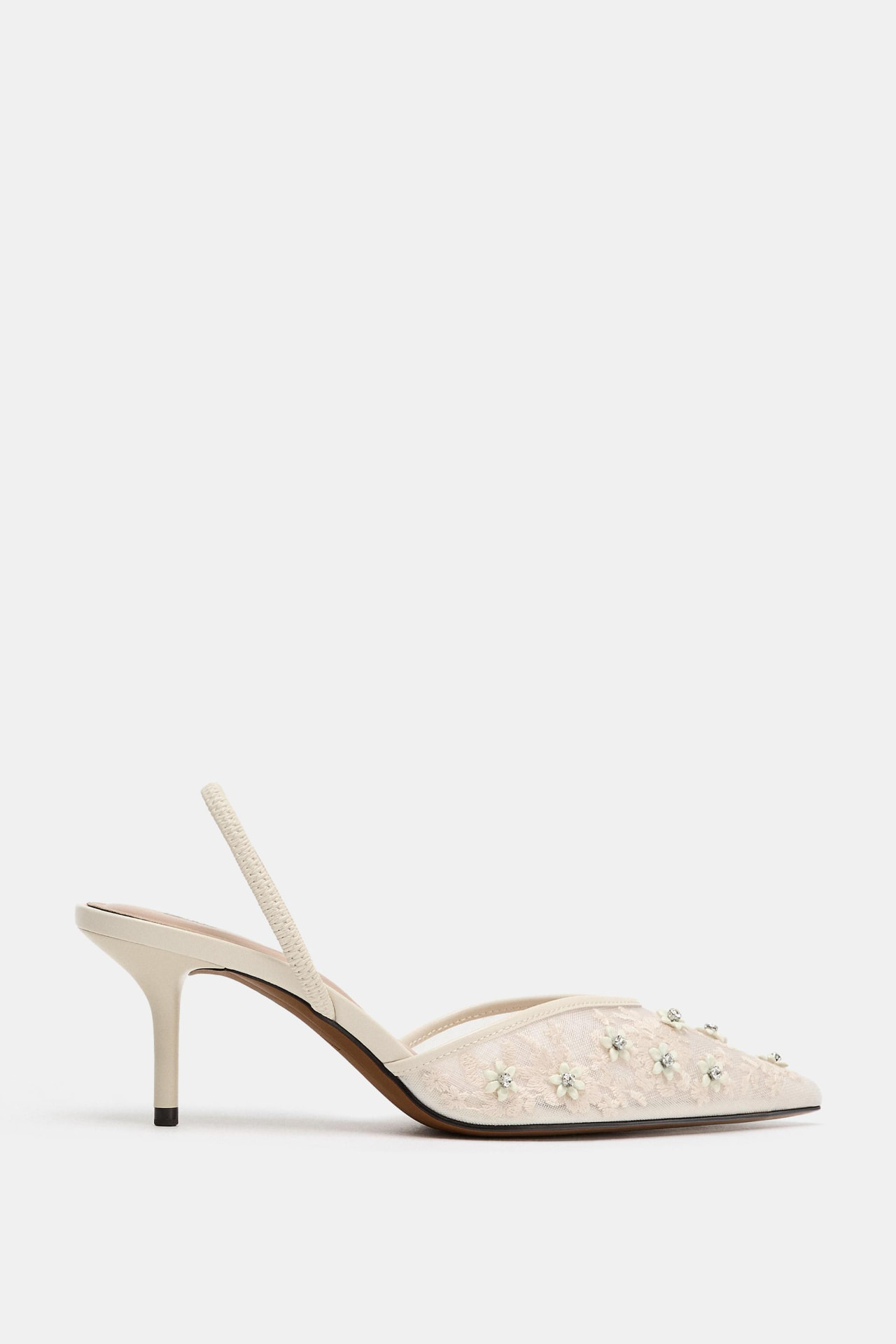 MESH BEADED HEEL SHOES view 2