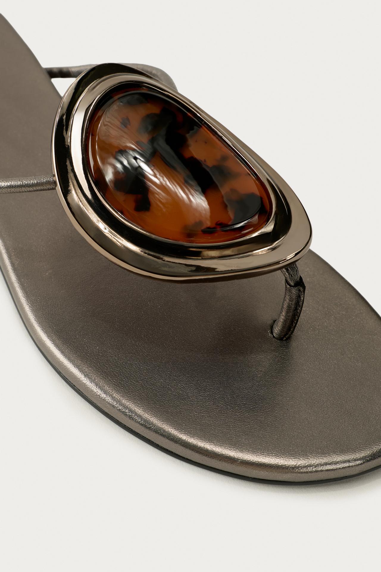 FLAT LEATHER SANDALS MARISA BERENSON X ZARA view 4