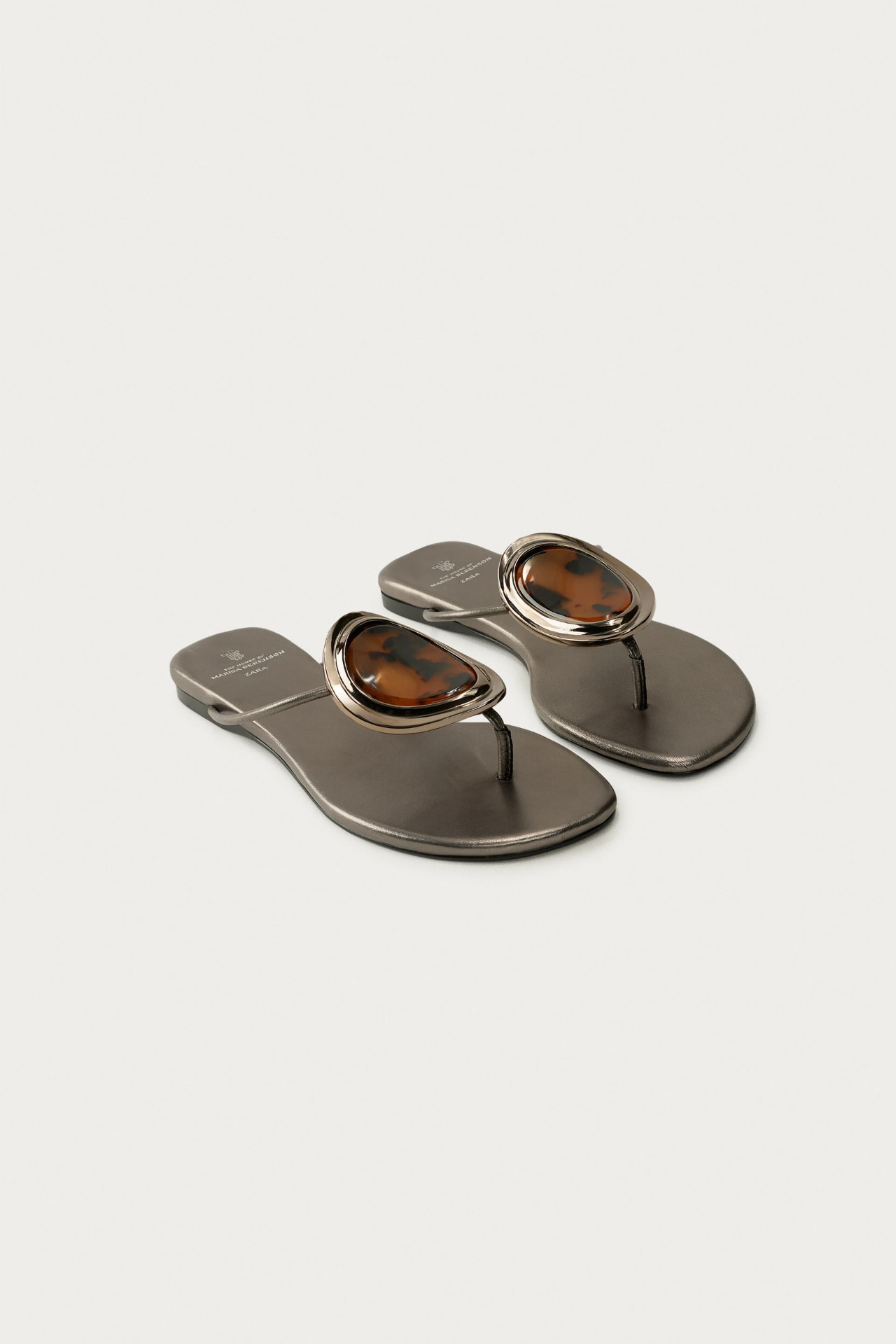 FLAT LEATHER SANDALS MARISA BERENSON X ZARA