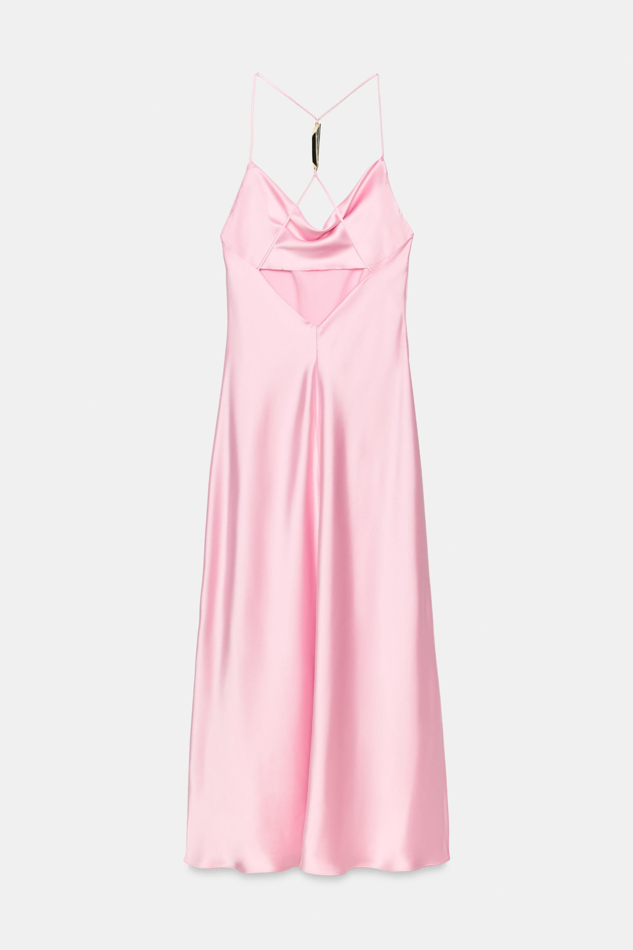 CAMISOLE DRESS WITH GOLD-TONED APPLIQUÉ view 2