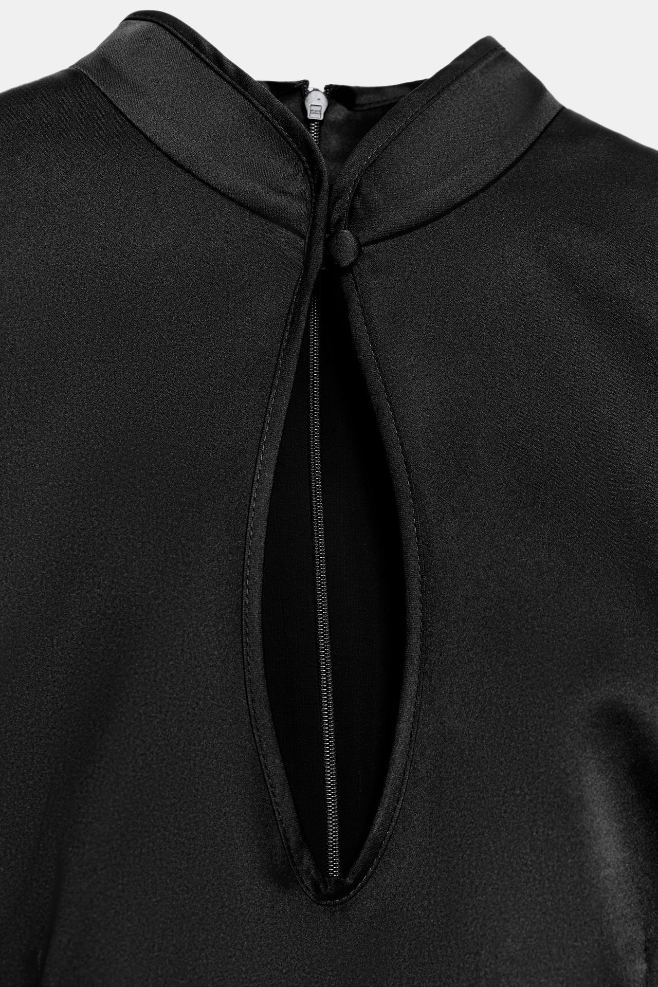 SATIN CUT-OUT MINI DRESS view 2